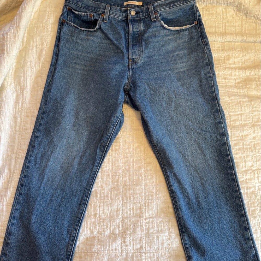 Levi's Wedgie Medium Wash Ankle Length Jeans